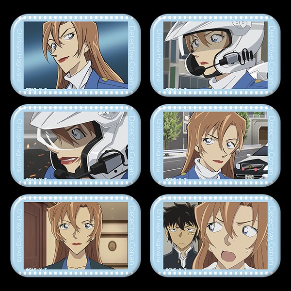 名探偵コナン スクエア缶バッジコレクション／萩原千速ver.